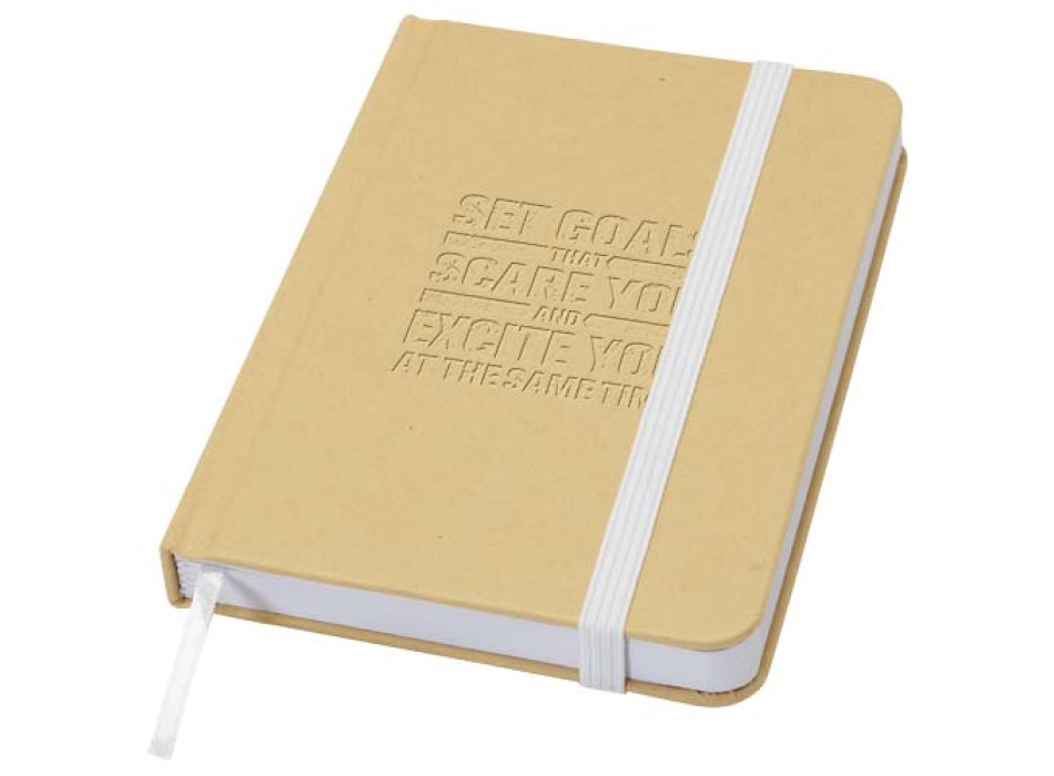 Blocco note formato A6 con copertina rigida in materiale riciclata e pagine bianche Reed FullGadgets.com
