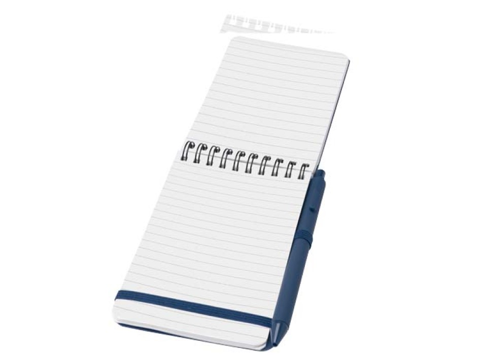 Blocco note formato A6 con copertina rigida in plastica recuperata in prossimità degli oceani e penna a sfera Thalaasa (inchiostro nero) FullGadgets.com