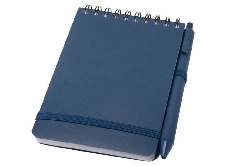 Blocco note formato A6 con copertina rigida in plastica recuperata in prossimità degli oceani e penna a sfera Thalaasa (inchiostro nero) FullGadgets.com