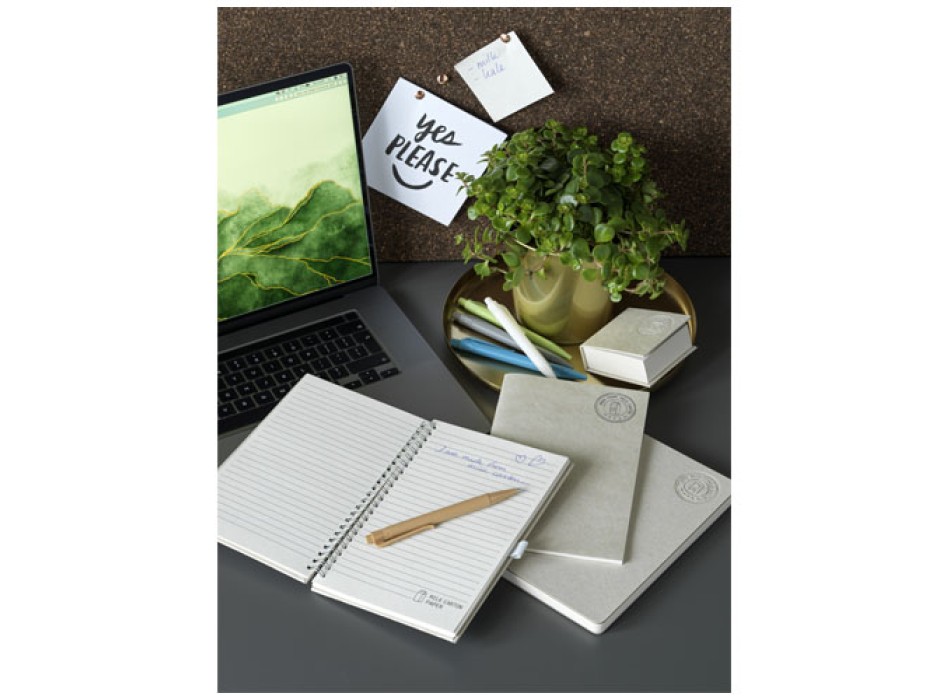 Blocco note senza dorso Dairy Dream in formato A5 realizzato con cartoni del latte riciclati FullGadgets.com