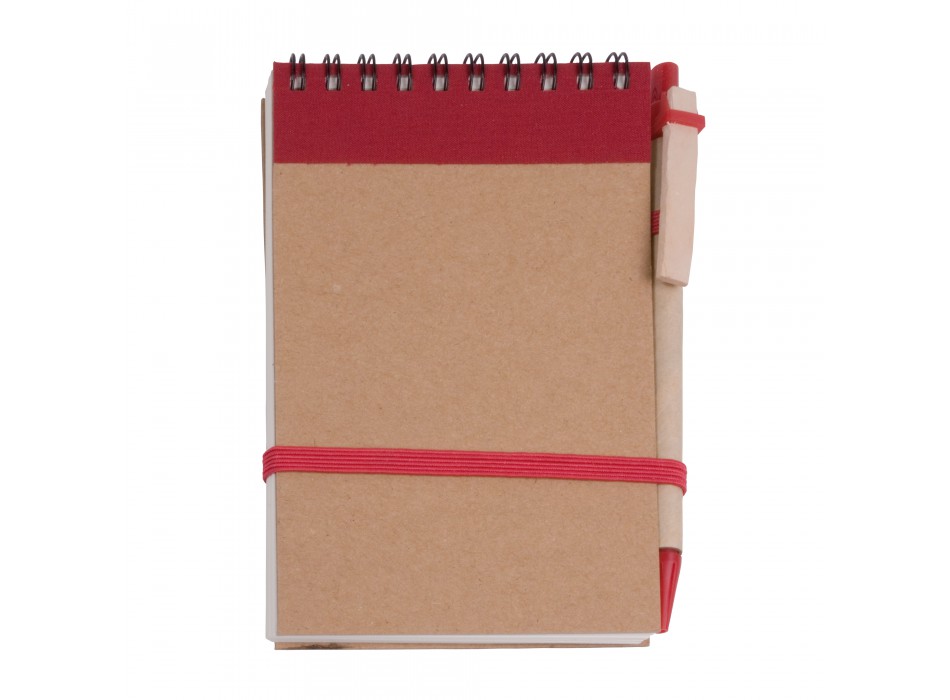 Block notes ad anelli in carta riciclata, fogli bianchi (70 pag.) con penna in cartone FullGadgets.com
