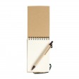Block notes ad anelli in carta riciclata, fogli bianchi (70 pag.) con penna in cartone FullGadgets.com