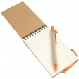 Block notes ad anelli in carta riciclata, fogli bianchi (70 pag.) con penna in cartone FullGadgets.com