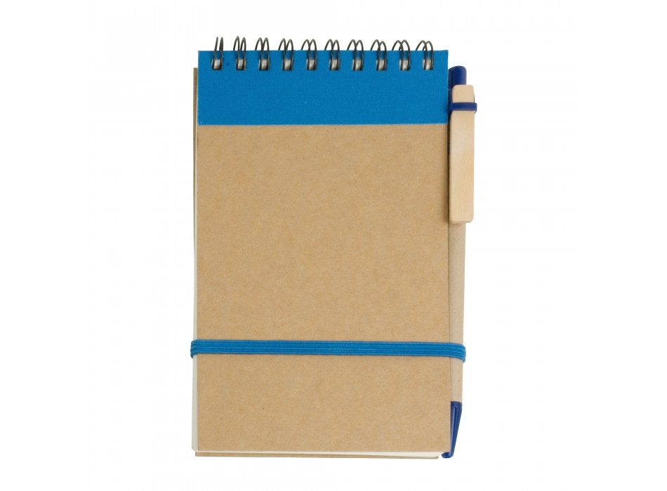 Block notes ad anelli in carta riciclata, fogli bianchi (70 pag.) con penna in cartone FullGadgets.com