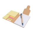 Block notes in carta riciclata, con penna in cartone e foglietti adesivi FullGadgets.com