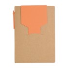 Block notes in carta riciclata, con penna in cartone e foglietti adesivi FullGadgets.com