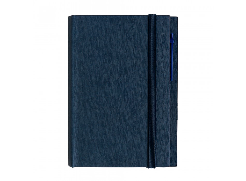 Block notes in cartoncino con elastico colorato, penna, fogli a righe (70 pag.) e fogliett FullGadgets.com