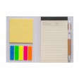 Block notes in cartoncino con elastico colorato, penna, fogli a righe (70 pag.) e fogliett FullGadgets.com