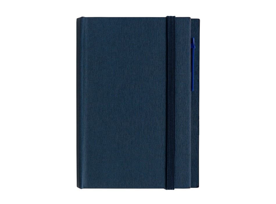 Block Notes in cartoncino con elastico colorato, penna, fogli a righe (70 pag.) e fogliett FullGadgets.com