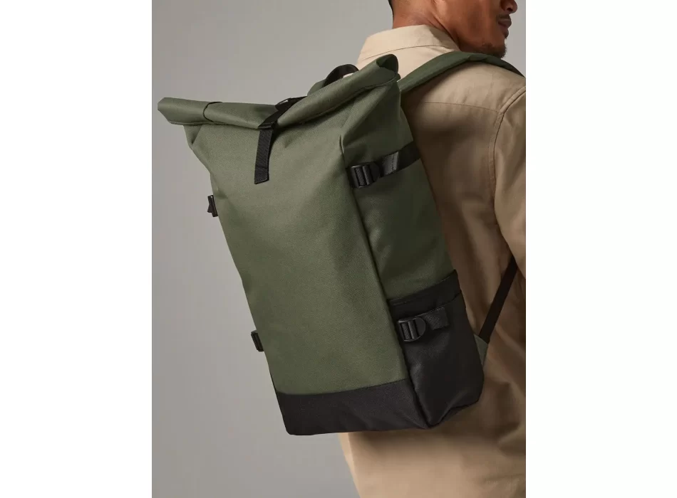Block Roll-Top Backpack FullGadgets.com