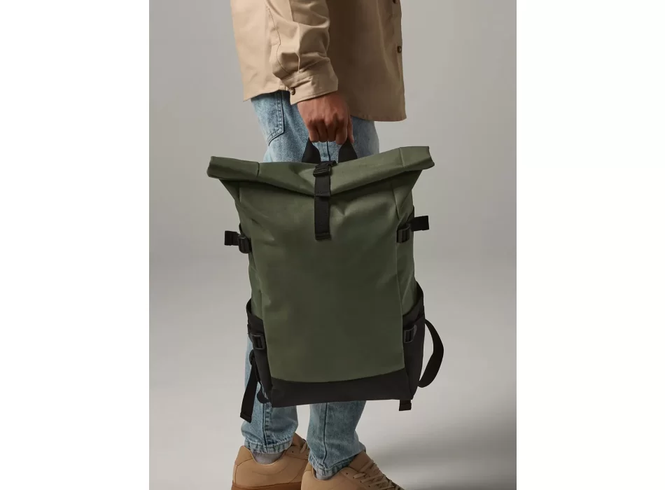 Block Roll-Top Backpack FullGadgets.com