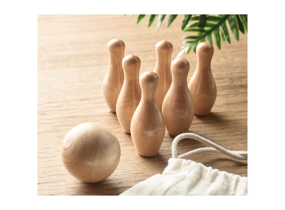 BOLITO - Mini set da bowling in legno di FullGadgets.com