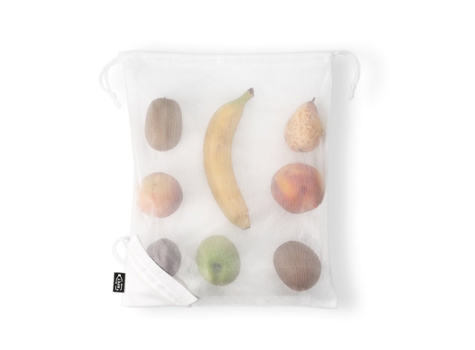 BOLZANO. Borsa pieghevole in maglia e poliestere riciclato 190T (100% rPET) FullGadgets.com