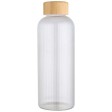 Borraccia a parete singola in vetro borosilicato con coperchio in bambù da 650 ml Mirage FullGadgets.com