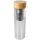 Borraccia con infusore in vetro borosilicato con coperchio in bambù da 400 ml Bailey FullGadgets.com