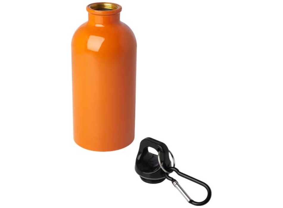 Borraccia da 400 ml in acciaio inossidabile certificato RCS a parete singola con moschettone Oregon FullGadgets.com