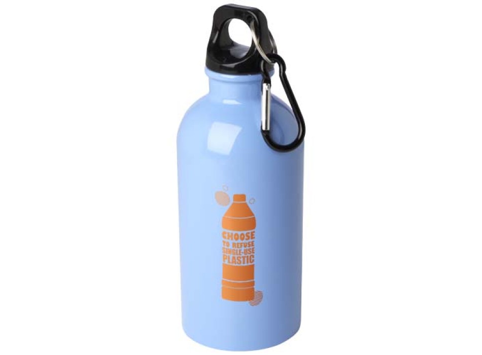 Borraccia da 400 ml in acciaio inossidabile certificato RCS a parete singola con moschettone Oregon FullGadgets.com