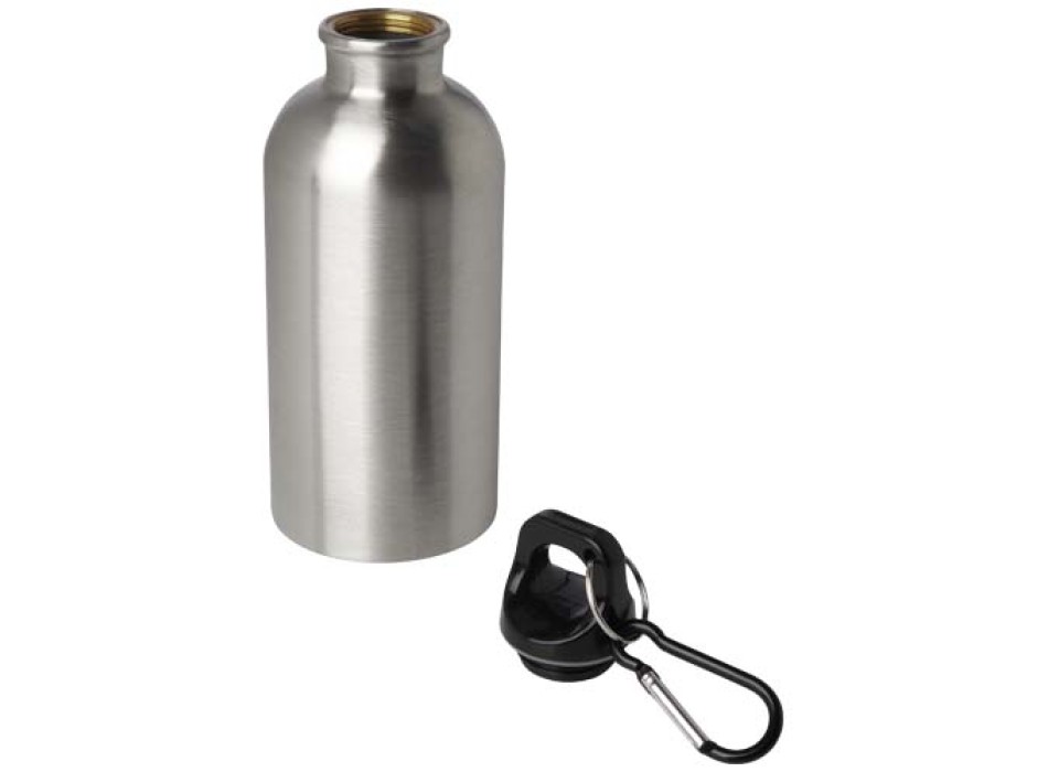 Borraccia da 400 ml in acciaio inossidabile certificato RCS a parete singola con moschettone Oregon FullGadgets.com