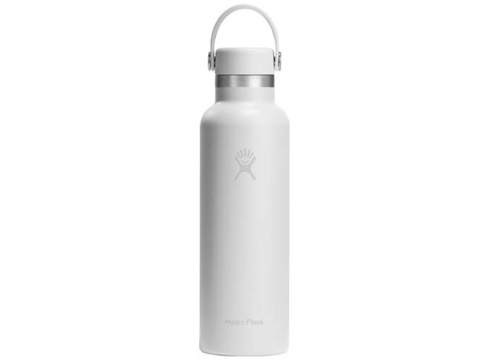 Borraccia Hydra Flask Standard Mouth da 621 ml in acciaio inossidabile con isolamento termico e tappo con cannuccia FullGadgets.com