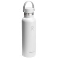 Borraccia Hydra Flask Standard Mouth da 621 ml in acciaio inossidabile con isolamento termico e tappo con cannuccia