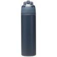 Borraccia in acciaio inossidabile a parete singola in materiale riciclato certificato RCS con tappo a doppia funzione e cannu FullGadgets.com