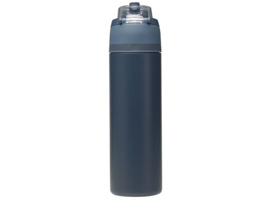 Borraccia in acciaio inossidabile a parete singola in materiale riciclato certificato RCS con tappo a doppia funzione e cannu FullGadgets.com