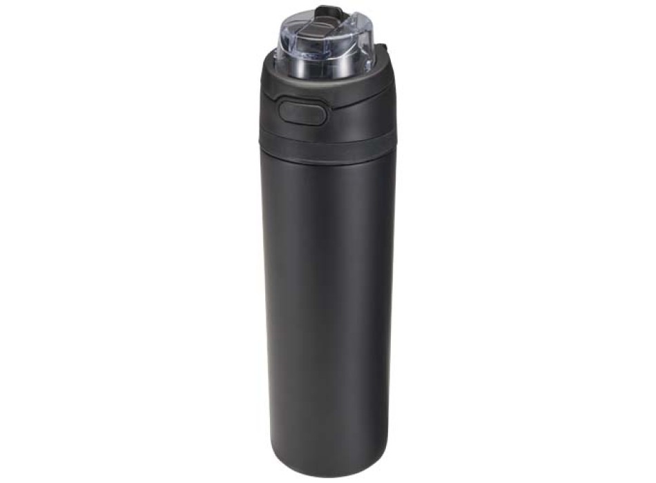 Borraccia in acciaio inossidabile a parete singola in materiale riciclato certificato RCS con tappo a doppia funzione e cannu FullGadgets.com