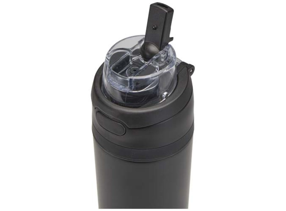 Borraccia in acciaio inossidabile a parete singola in materiale riciclato certificato RCS con tappo a doppia funzione e cannu FullGadgets.com