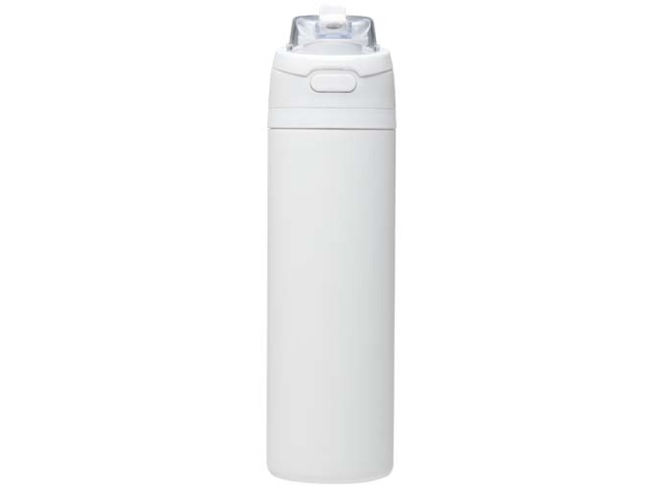 Borraccia in acciaio inossidabile a parete singola in materiale riciclato certificato RCS con tappo a doppia funzione e cannu FullGadgets.com