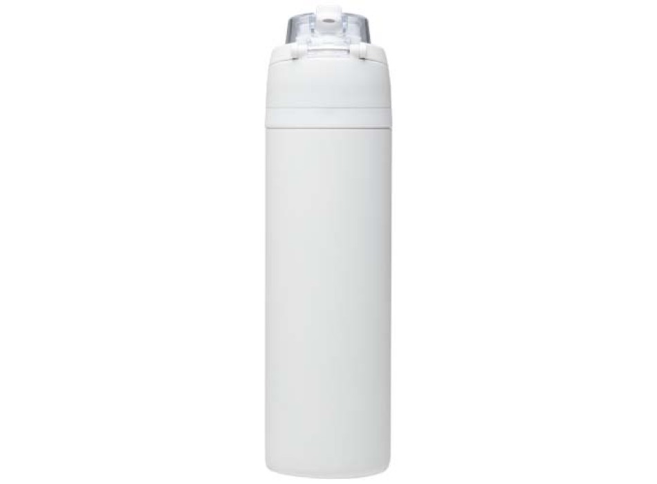 Borraccia in acciaio inossidabile a parete singola in materiale riciclato certificato RCS con tappo a doppia funzione e cannu FullGadgets.com