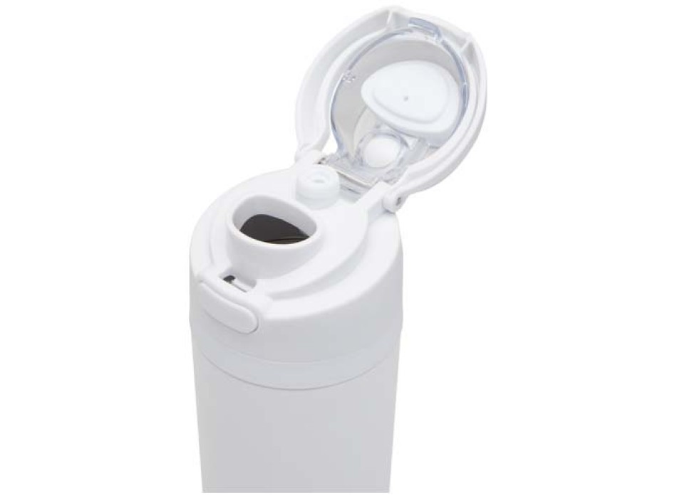 Borraccia in acciaio inossidabile a parete singola in materiale riciclato certificato RCS con tappo a doppia funzione e cannu FullGadgets.com