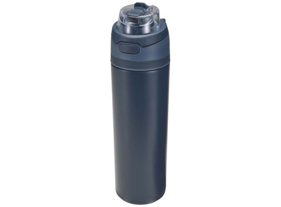 Borraccia in acciaio inossidabile a parete singola in materiale riciclato certificato RCS con tappo a doppia funzione e cannu FullGadgets.com