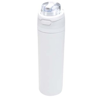 Borraccia in acciaio inossidabile a parete singola in materiale riciclato certificato RCS con tappo a doppia funzione e cannu FullGadgets.com