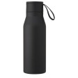 Borraccia in acciaio inossidabile da 500 ml con isolamento sottovuoto in rame, coperchio e cinturino in finta pelle Ljungan FullGadgets.com