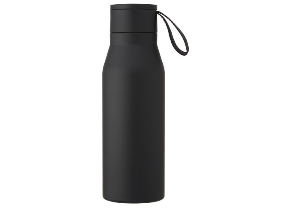 Borraccia in acciaio inossidabile da 500 ml con isolamento sottovuoto in rame, coperchio e cinturino in finta pelle Ljungan FullGadgets.com