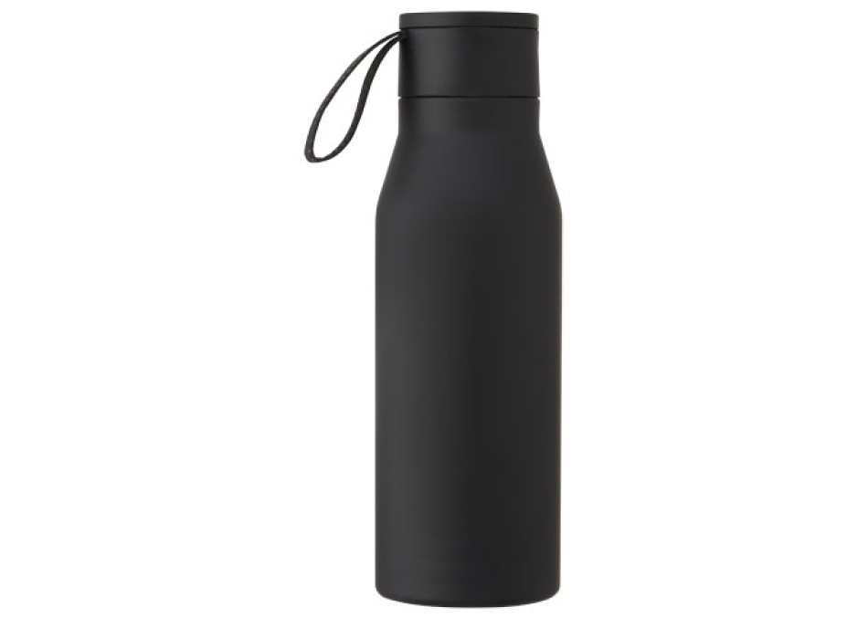 Borraccia in acciaio inossidabile da 500 ml con isolamento sottovuoto in rame, coperchio e cinturino in finta pelle Ljungan FullGadgets.com