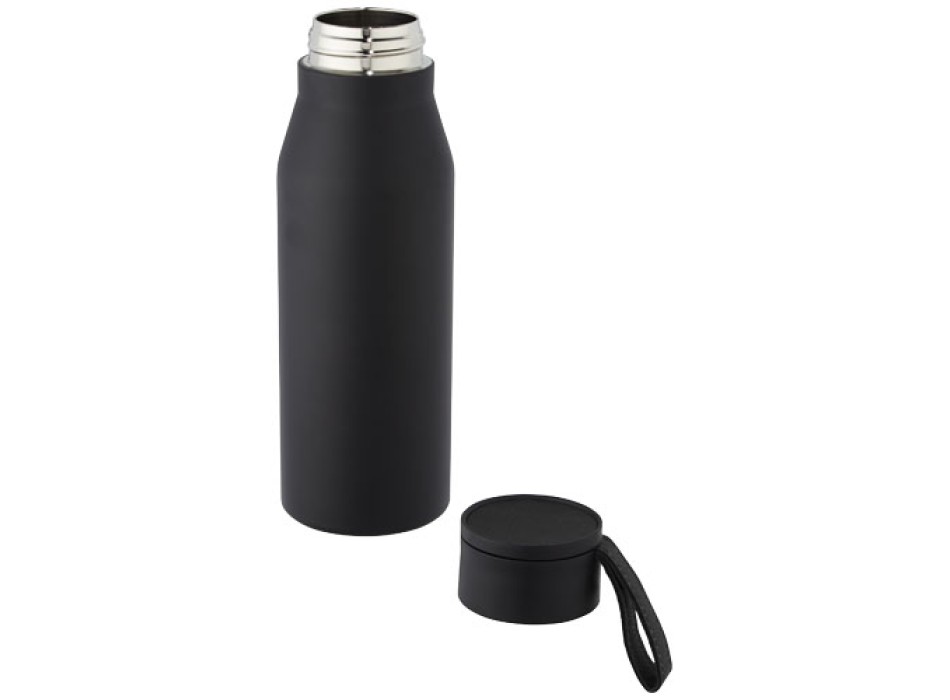 Borraccia in acciaio inossidabile da 500 ml con isolamento sottovuoto in rame, coperchio e cinturino in finta pelle Ljungan FullGadgets.com