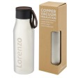 Borraccia in acciaio inossidabile da 500 ml con isolamento sottovuoto in rame, coperchio e cinturino in finta pelle Ljungan FullGadgets.com