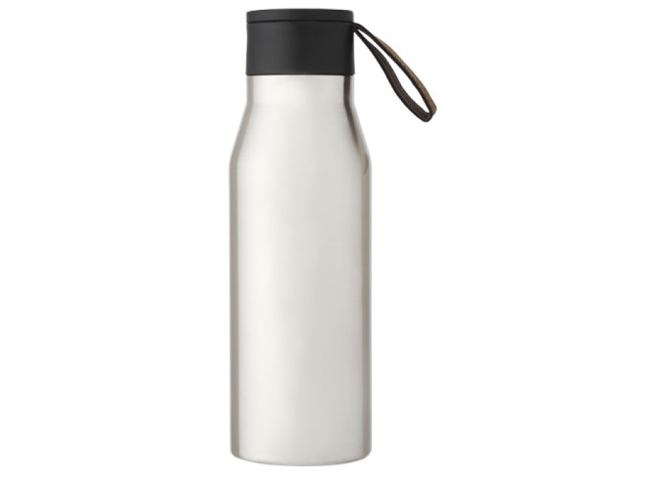 Borraccia in acciaio inossidabile da 500 ml con isolamento sottovuoto in rame, coperchio e cinturino in finta pelle Ljungan FullGadgets.com