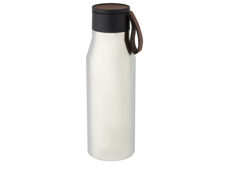 Borraccia in acciaio inossidabile da 500 ml con isolamento sottovuoto in rame, coperchio e cinturino in finta pelle Ljungan FullGadgets.com