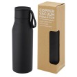 Borraccia in acciaio inossidabile da 500 ml con isolamento sottovuoto in rame, coperchio e cinturino in finta pelle Ljungan FullGadgets.com