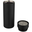 Borraccia in acciaio inossidabile riciclato certificato RCS a doppia parete da 650 ml con set di coperchi da 3 pezzi Illumina FullGadgets.com