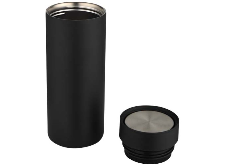 Borraccia in acciaio inossidabile riciclato certificato RCS a doppia parete da 650 ml con set di coperchi da 3 pezzi Illumina FullGadgets.com