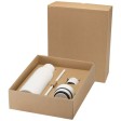 Borraccia in acciaio inossidabile riciclato certificato RCS a doppia parete da 650 ml con set di coperchi da 3 pezzi Illumina FullGadgets.com