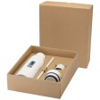 Borraccia in acciaio inossidabile riciclato certificato RCS a doppia parete da 650 ml con set di coperchi da 3 pezzi Illumina FullGadgets.com