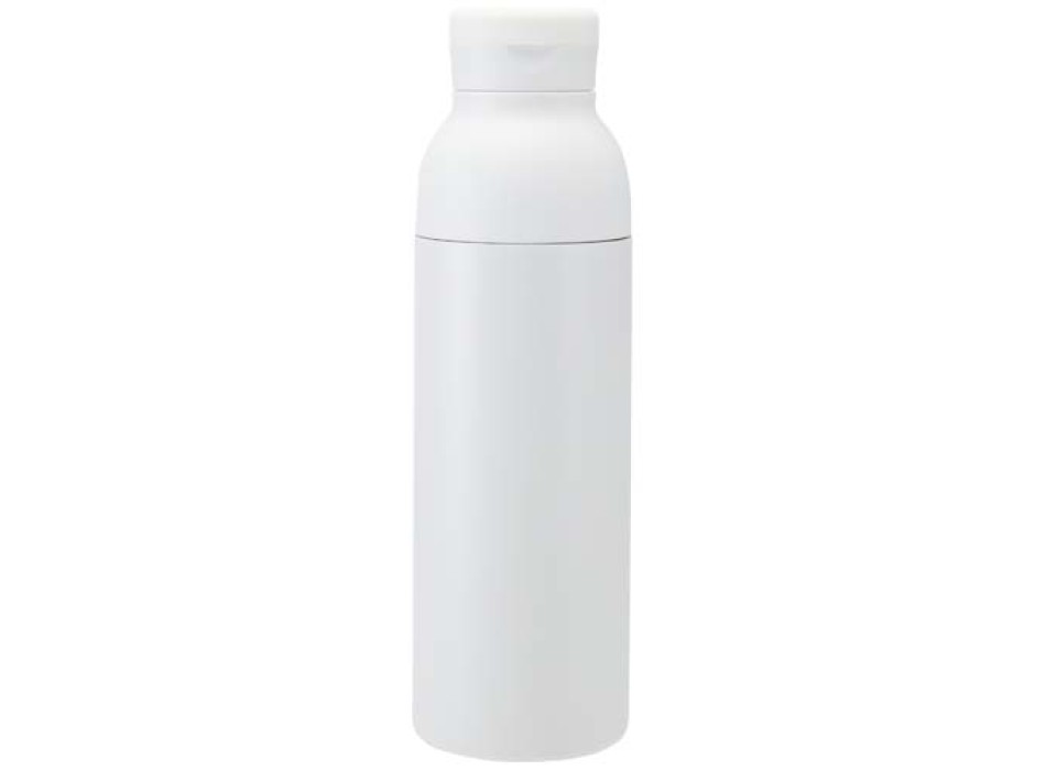 Borraccia in acciaio inossidabile riciclato certificato RCS a doppia parete da 650 ml con set di coperchi da 3 pezzi Illumina FullGadgets.com
