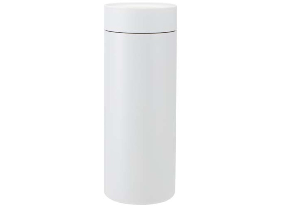 Borraccia in acciaio inossidabile riciclato certificato RCS a doppia parete da 650 ml con set di coperchi da 3 pezzi Illumina FullGadgets.com