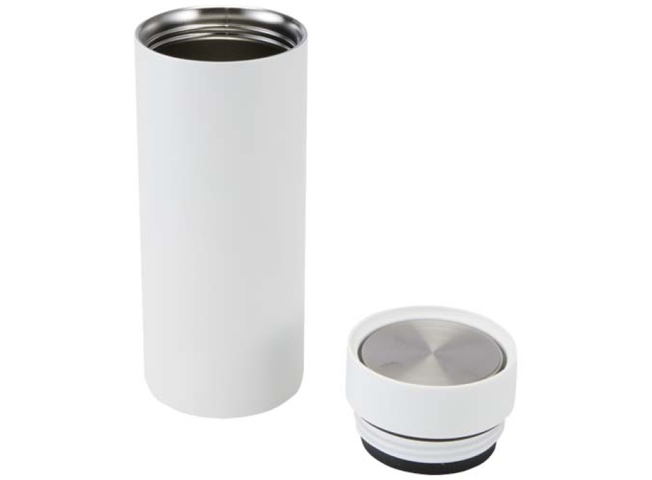 Borraccia in acciaio inossidabile riciclato certificato RCS a doppia parete da 650 ml con set di coperchi da 3 pezzi Illumina FullGadgets.com