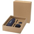 Borraccia in acciaio inossidabile riciclato certificato RCS a doppia parete da 650 ml con set di coperchi da 3 pezzi Illumina FullGadgets.com