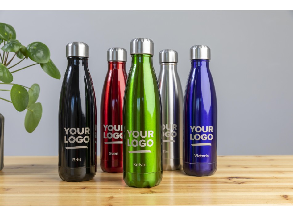 Borraccia in acciaio inox, doppia parete, capacità 500 ml Lombok FullGadgets.com